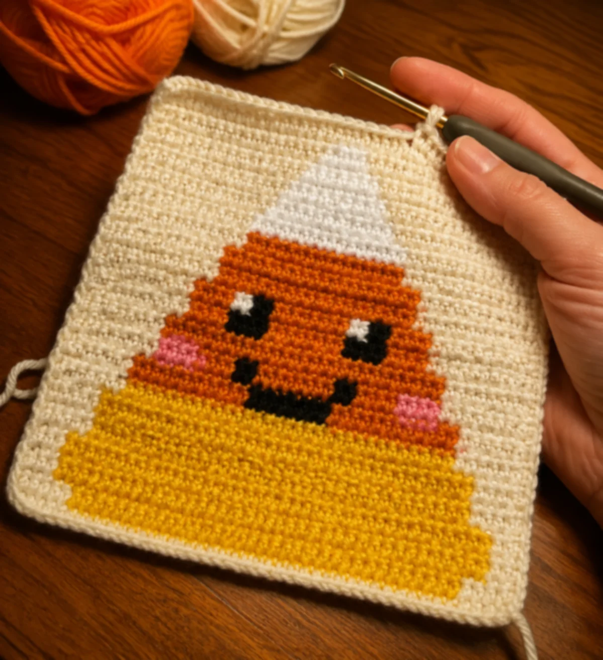 Candy Corn (Classic) — finished crochet piece inspiration
