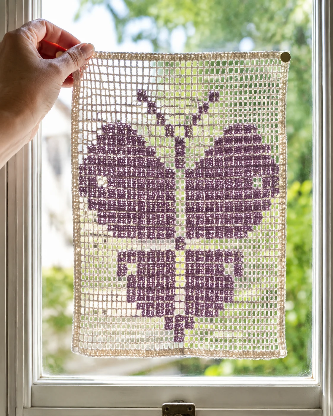 Butterfly (Filet) — finished crochet piece inspiration
