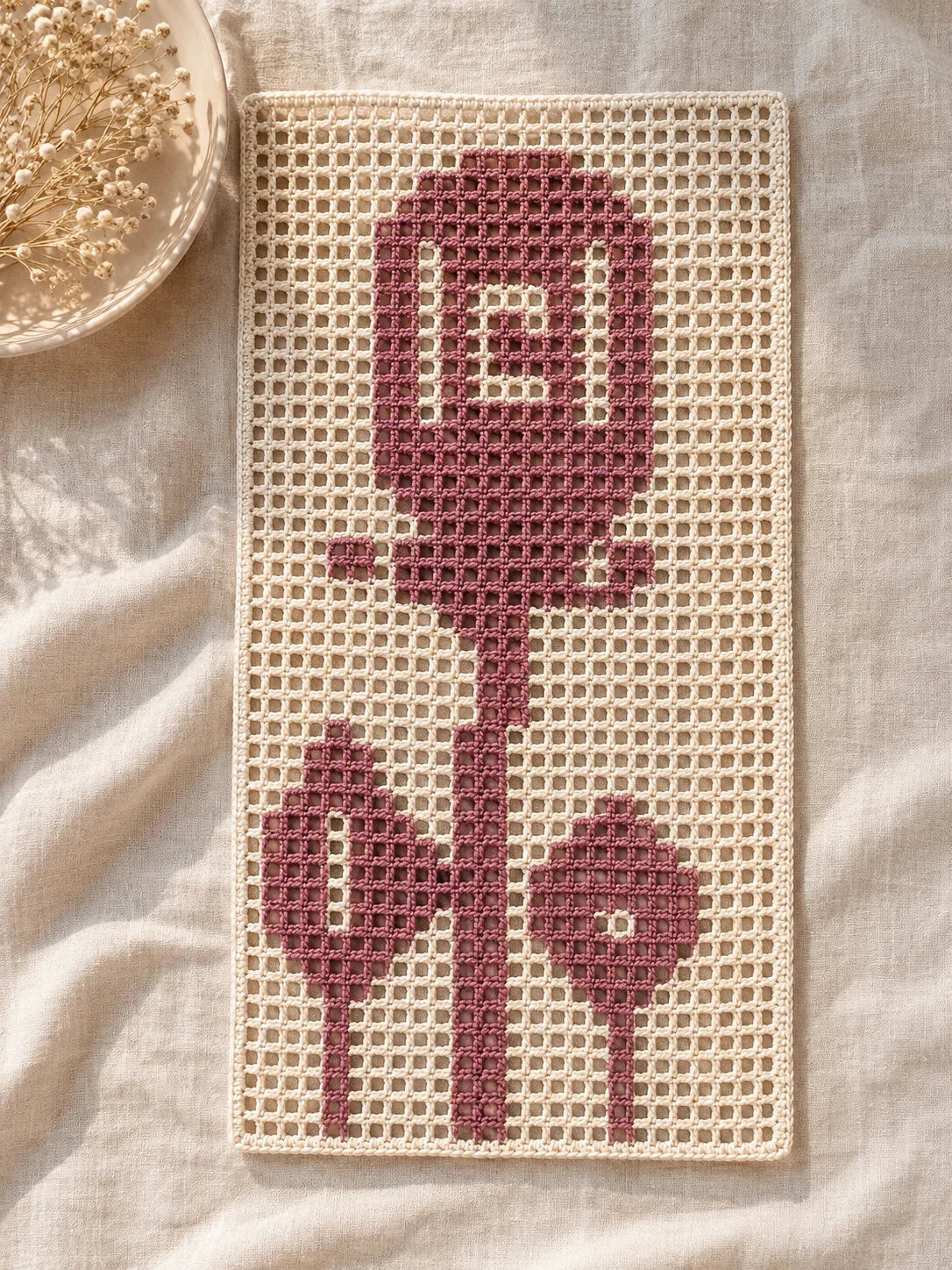 Rose (Filet) — finished crochet piece inspiration