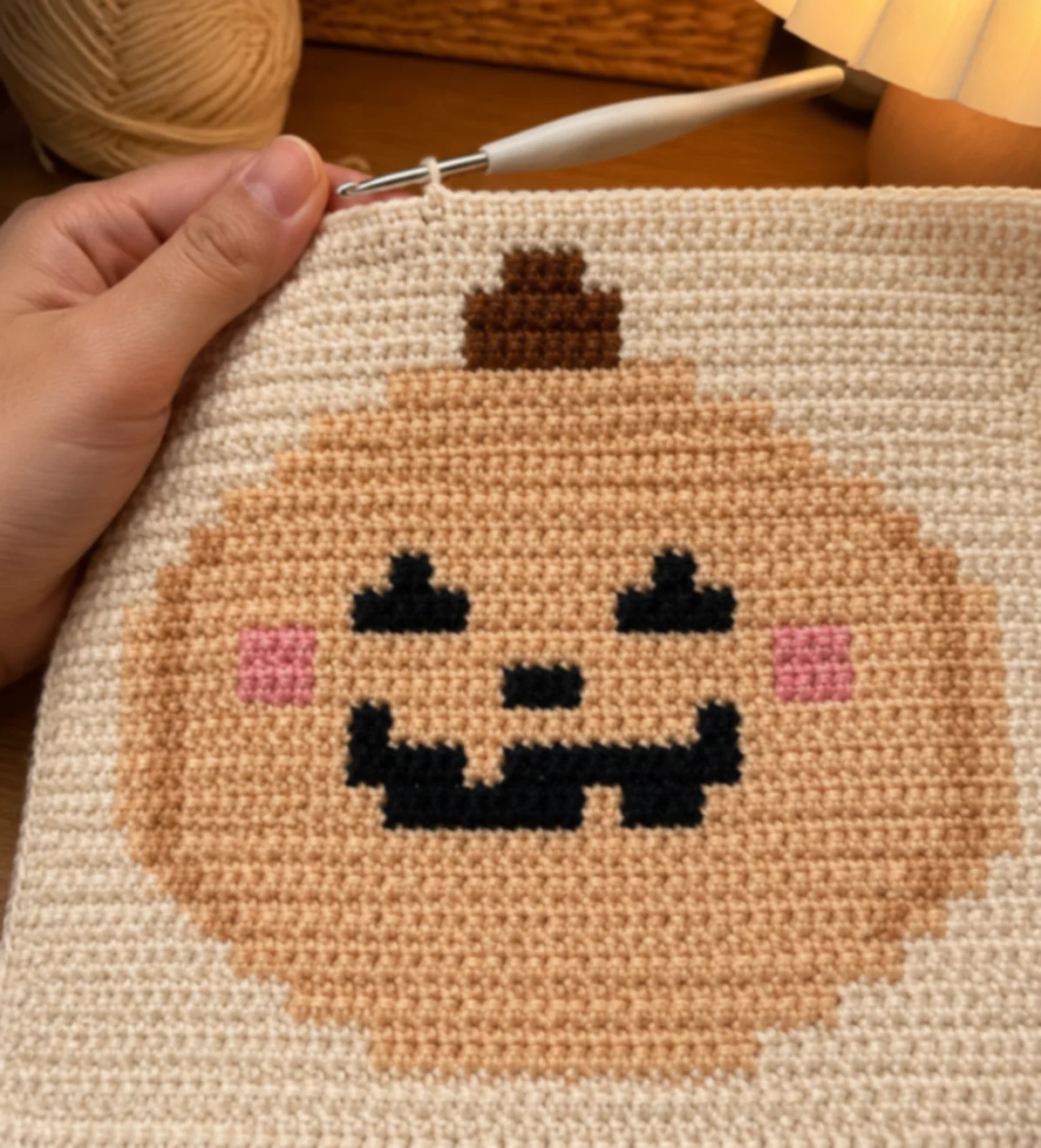 Ghost Pumpkin (Cream) — finished crochet piece inspiration