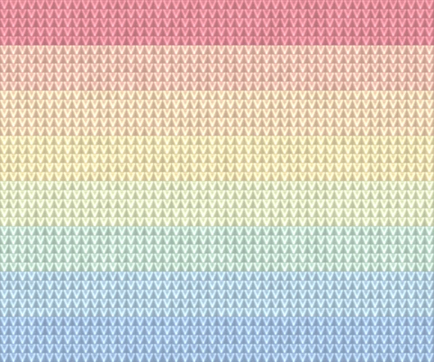 Pastel 8-Shade Scale as worked crochet fabric — simulated stitch texture