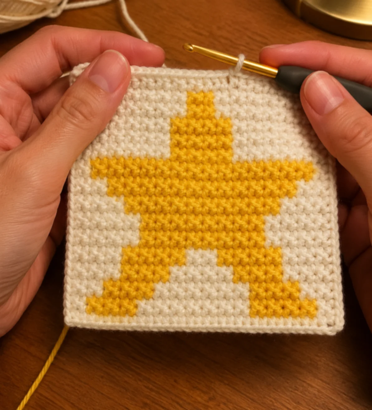 Little Star — finished crochet piece inspiration