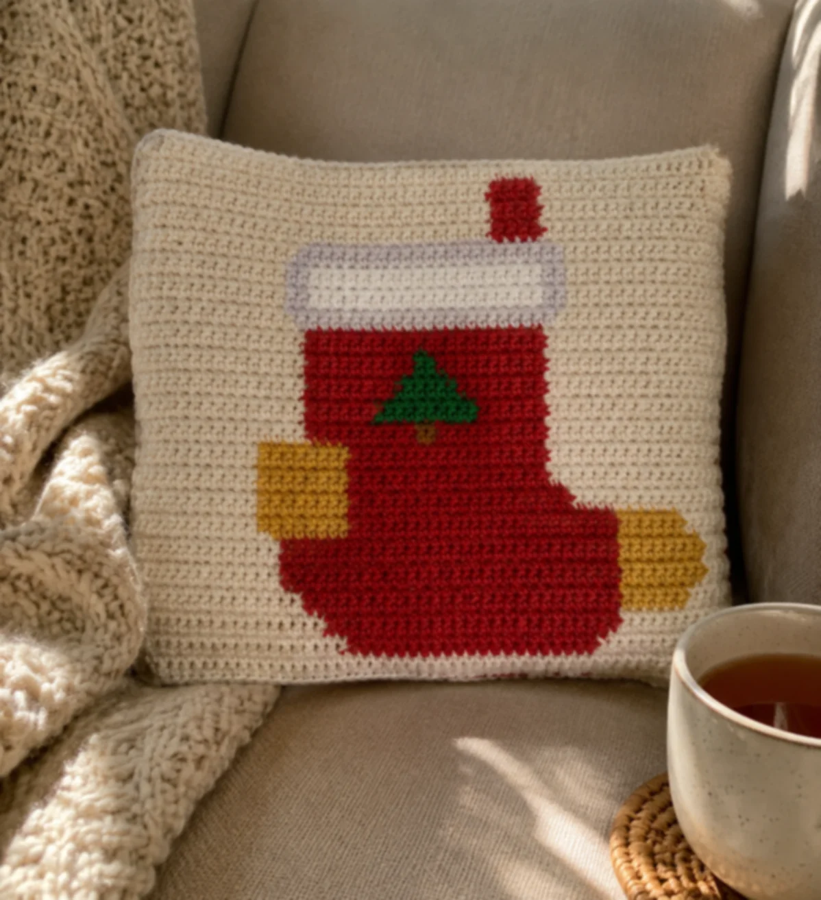 Stocking — finished crochet piece inspiration